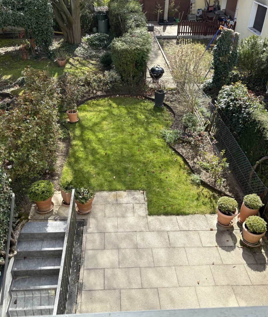 Blick vom Balkon